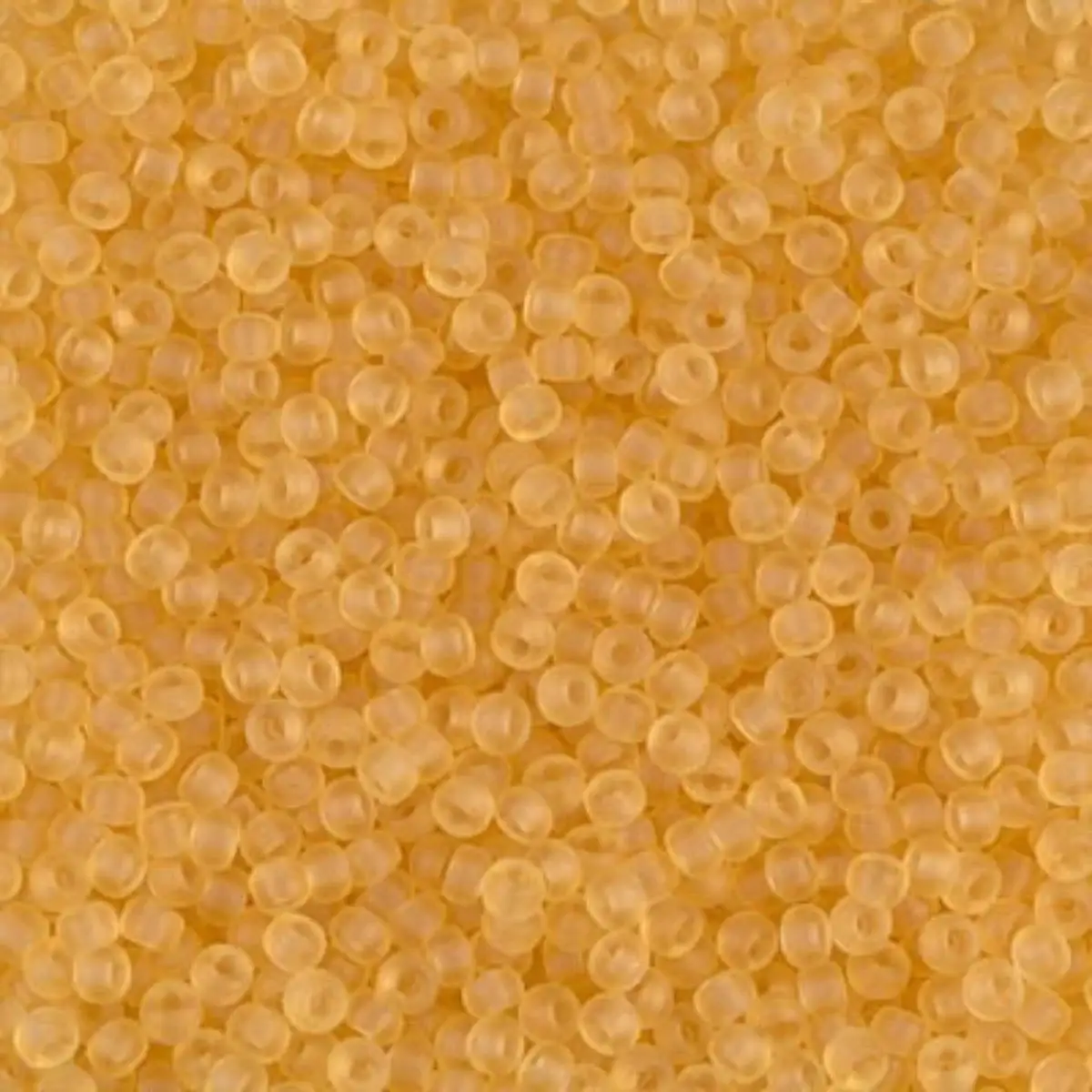Miyuki 11/0 Seed Beads, 11-0132F, Matte Transparent Light Topaz, 10g