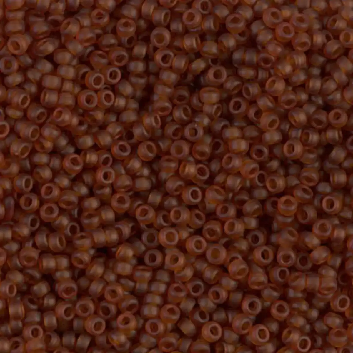 Miyuki 11/0 Seed Beads, 11-0134F, Matte Transparent Light Brown, 10g
