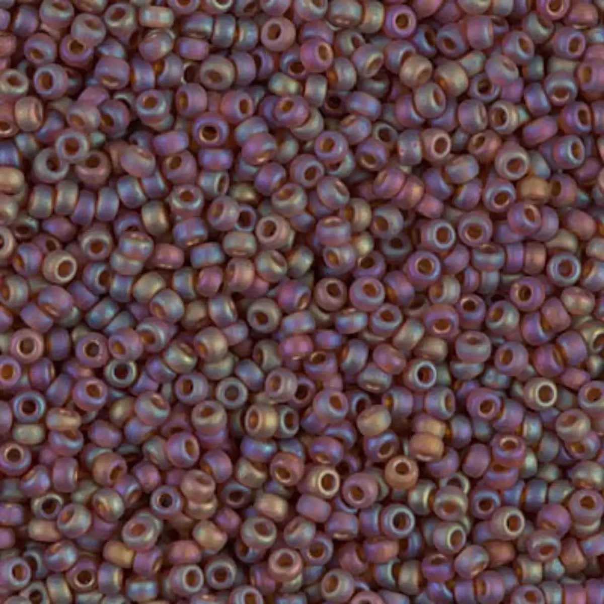Miyuki 11/0 Seed Beads, 11-0134FR, Matte Transparent Light Brown AB, 10g