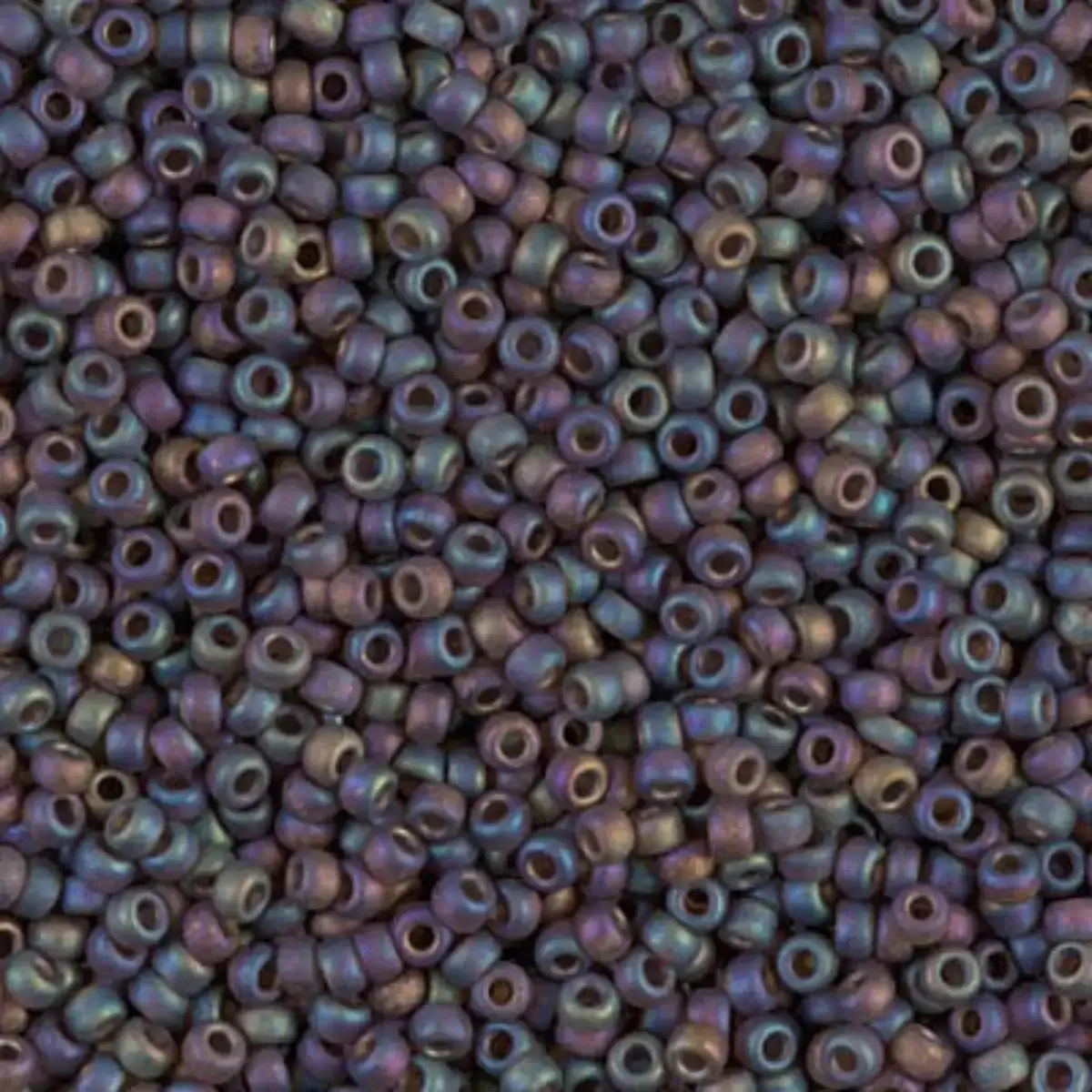 Miyuki 11/0 Seed Beads, 11-0135FR, Matte Transparent Brown AB, 10g