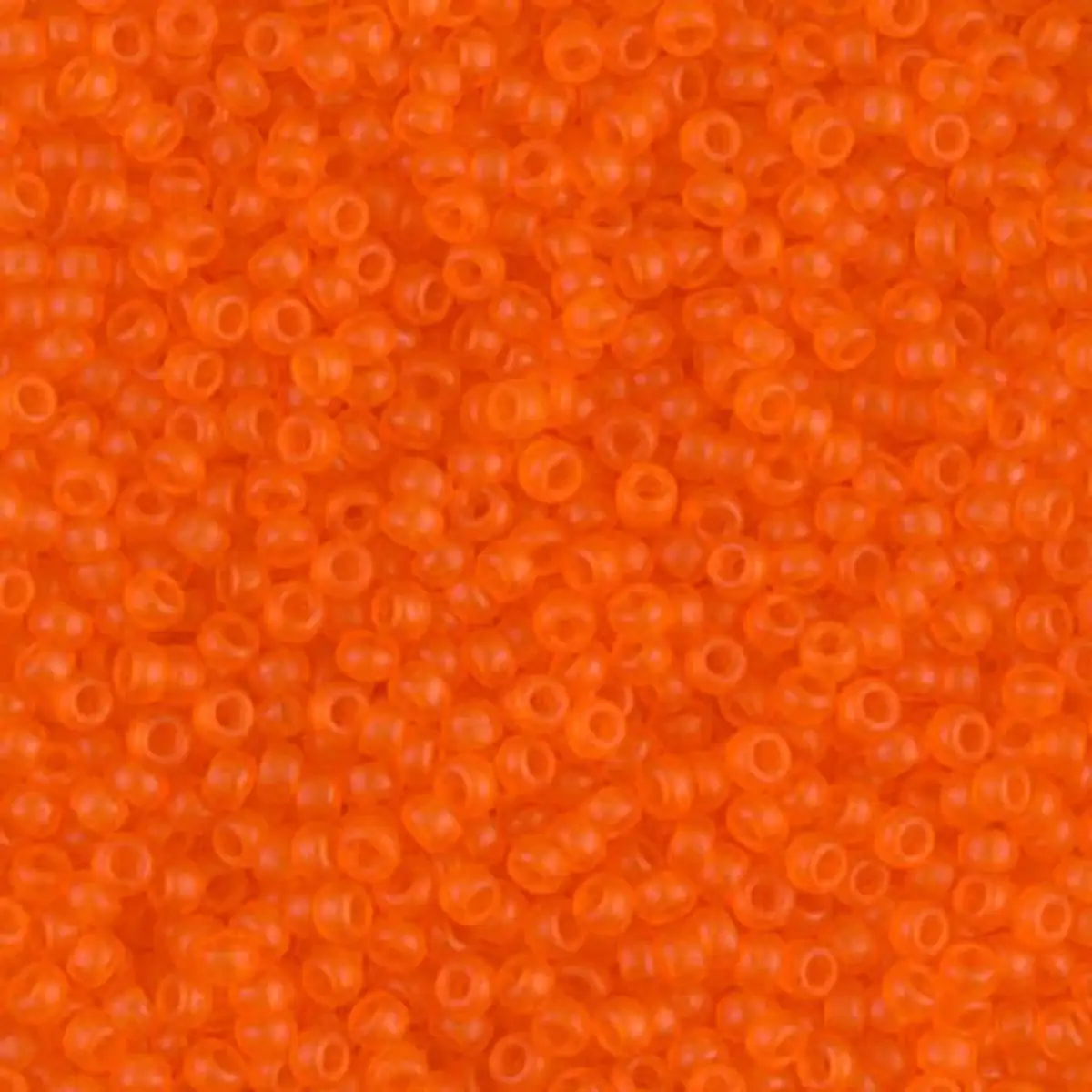Miyuki 11/0 Seed Beads, 11-0138F, Matte Transparent Orange, 10g