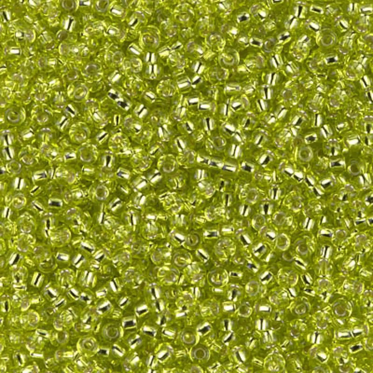 Miyuki 11/0 Seed Beads, 11-0014, Silver Lined Chartreuse, 10g