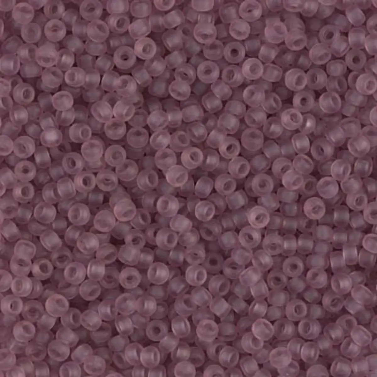Miyuki 11/0 Seed Beads, 11-0142F, Matte Transparent Smoky Amethyst, 10g