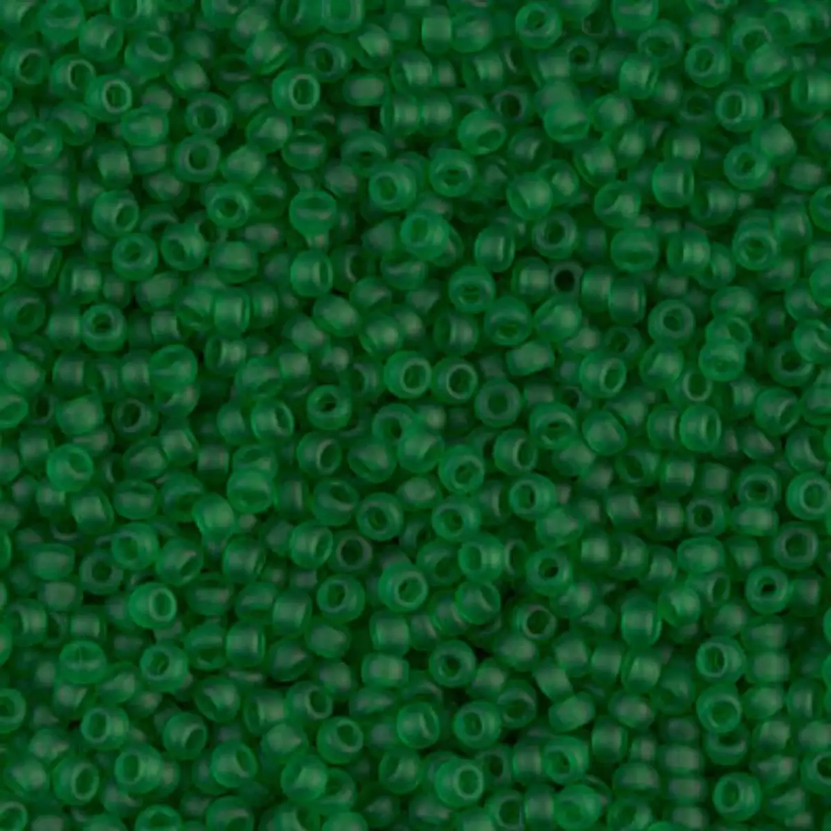 Miyuki 11/0 Seed Beads, 11-0146F, Matte Transparent Green, 10g