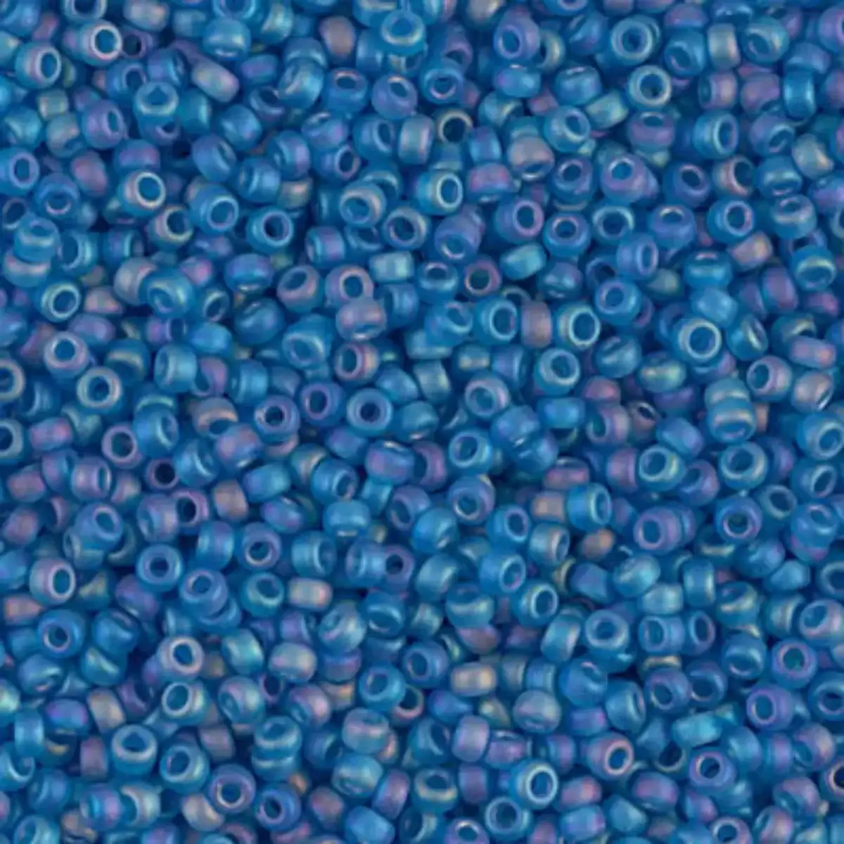 Miyuki 11/0 Seed Beads, 11-0149FR, Matte Transparent Capri Blue AB, 10g