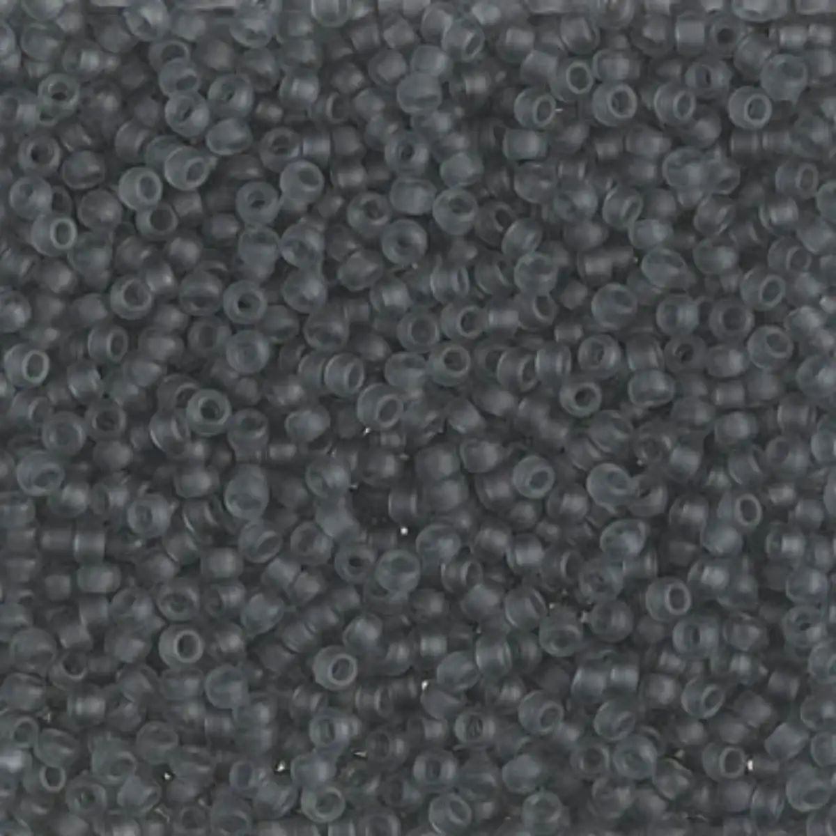 Miyuki 11/0 Seed Beads, 11-0152F, Matte Transparent Gray, 10g