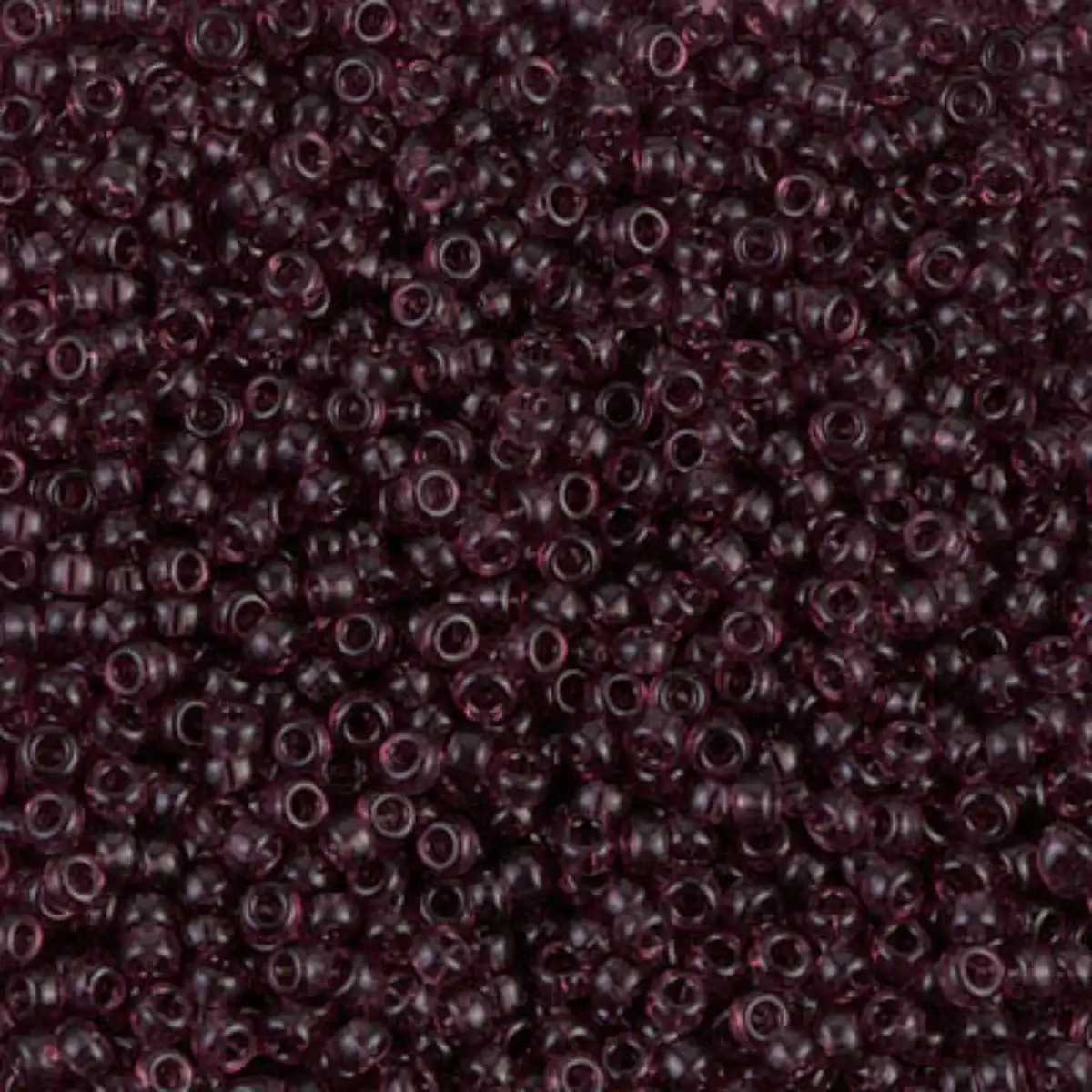 Miyuki 11/0 Seed Beads, 11-0153, Transparent Dark Smoky Amethyst, 10g