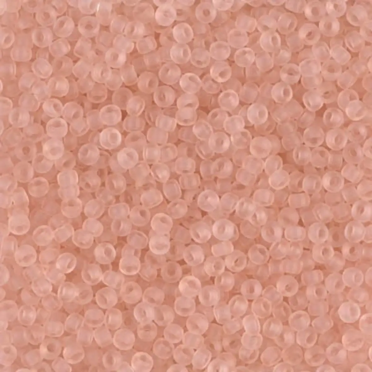 Miyuki 11/0 Seed Beads, 11-0155F, Matte Transparent Light Tea Rose, 10g
