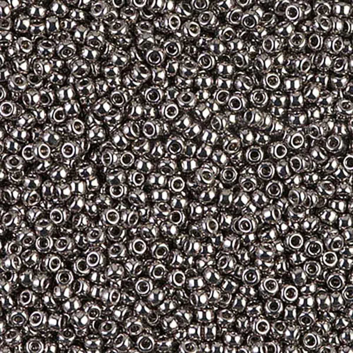 Miyuki 11/0 Seed Beads, 11-0190, Nickel Plated, 5g