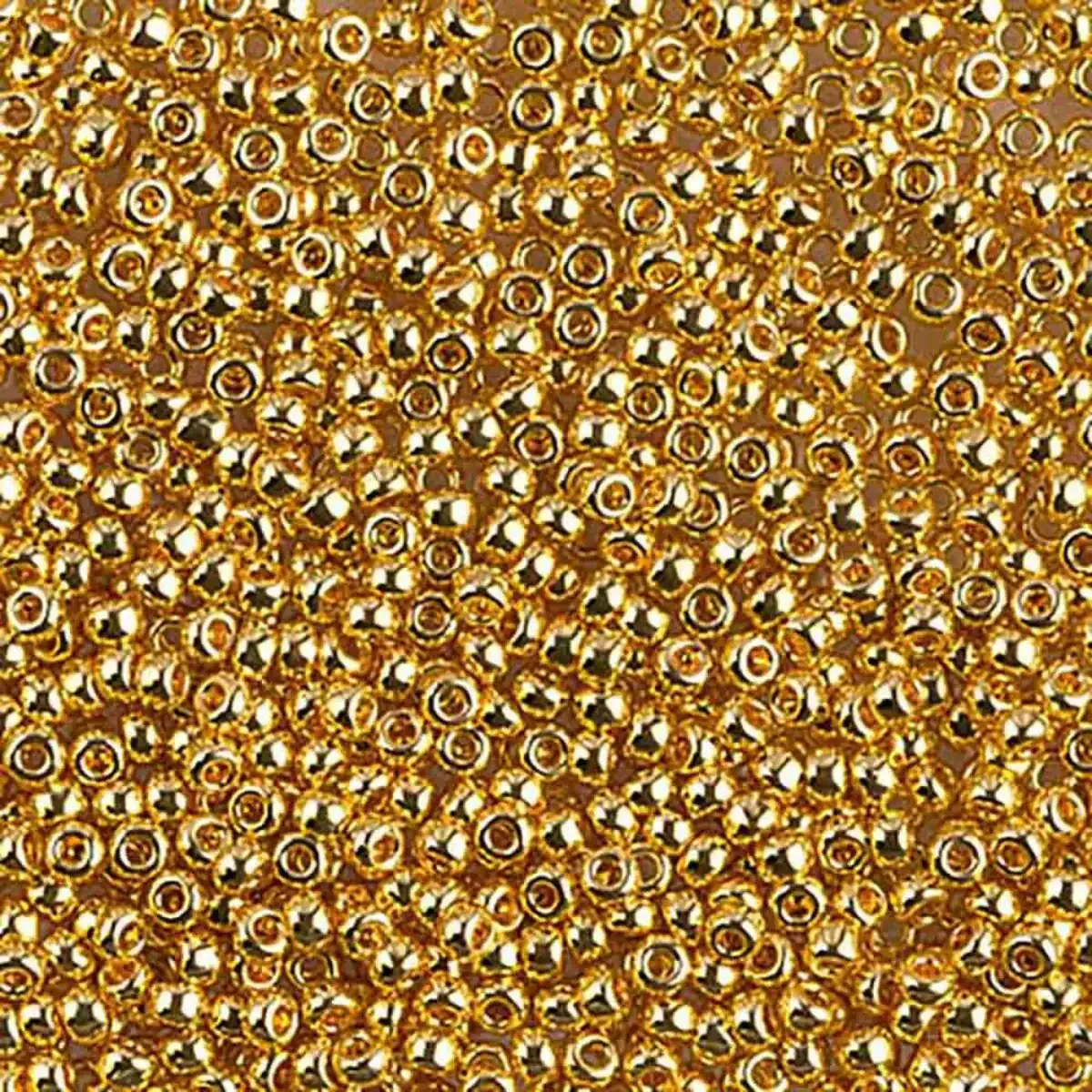 Miyuki 11/0 Seed Beads, 11-0191, 24KT Gold Plated, 5g