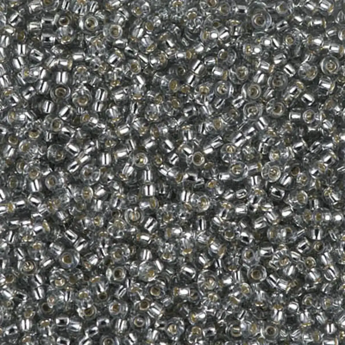 Miyuki 11/0 Seed Beads, 11-0021L, Silver Lined Light Grey, 10g
