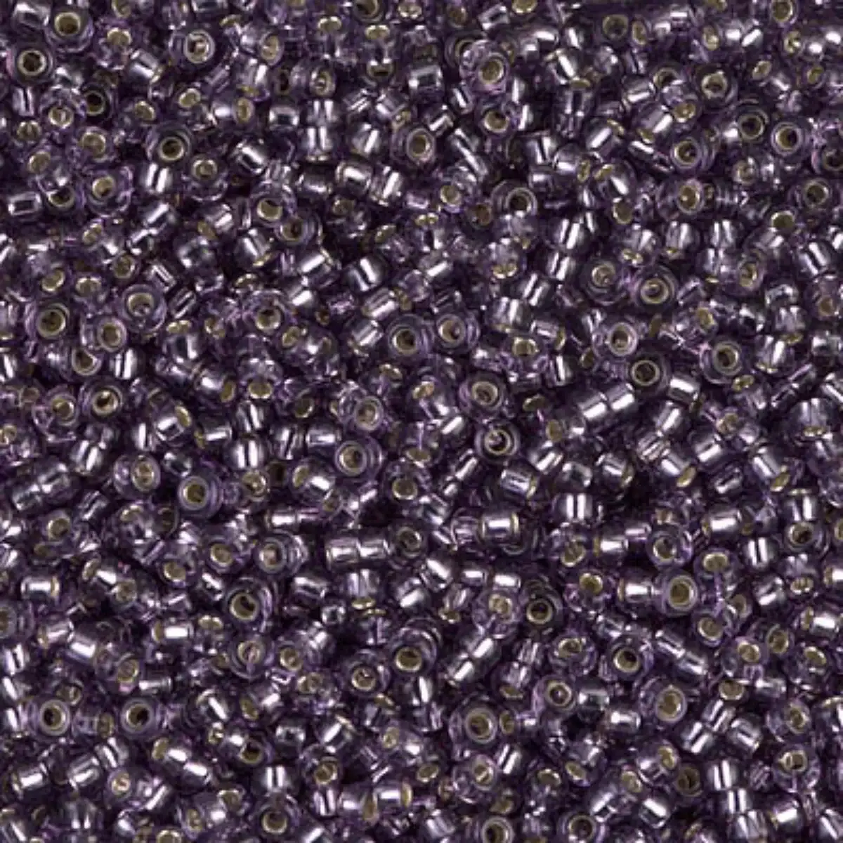 Miyuki 11/0 Seed Beads, 11-0024, Silver Lined Amethyst, 10g