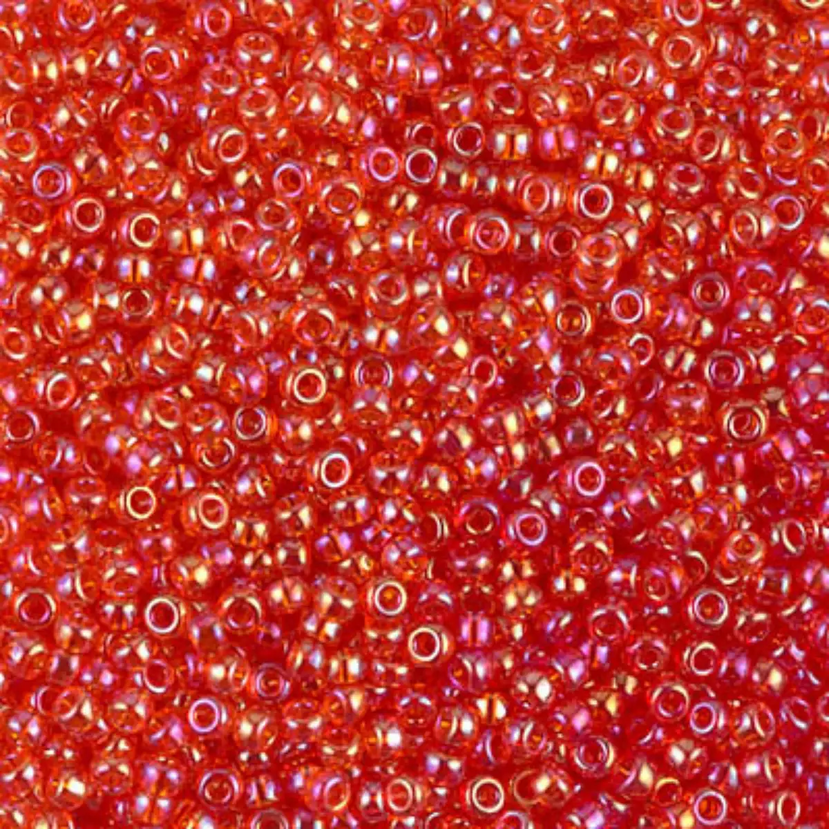 Miyuki 11/0 Seed Beads, 11-0254L, Transparent Light Red AB, 10g
