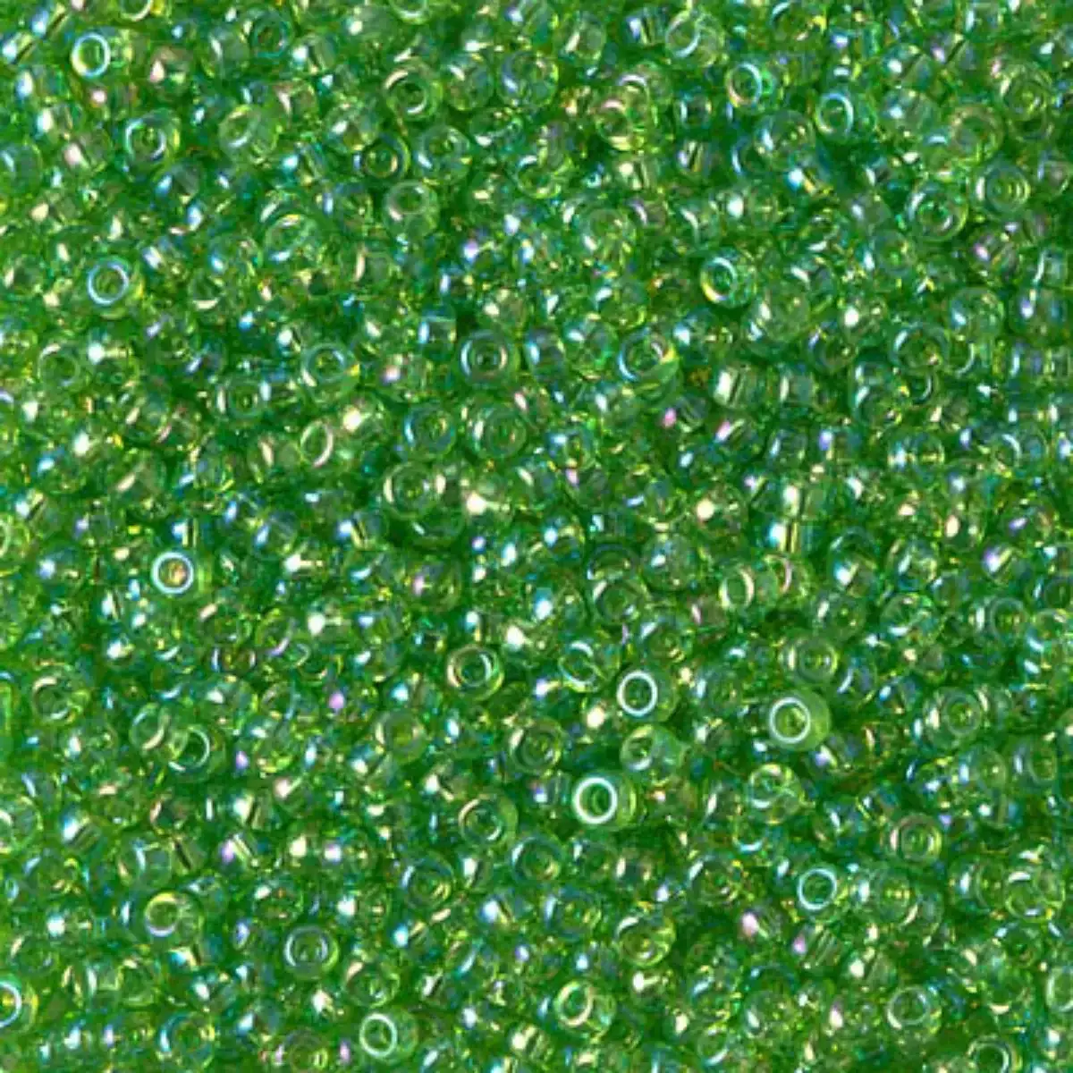 Miyuki 11/0 Seed Beads, 11-0259, Transparent Light Green AB, 10g