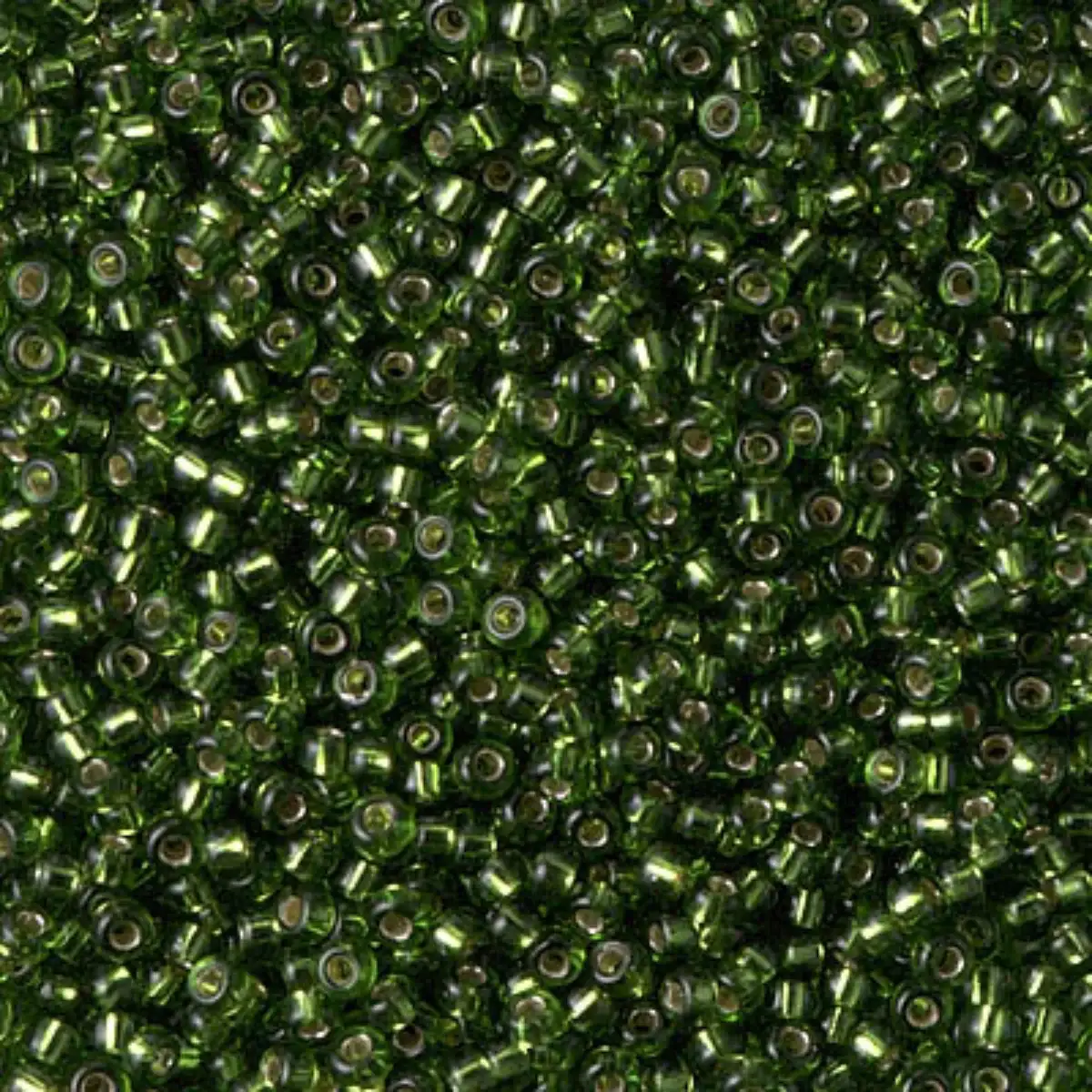 Miyuki 11/0 Seed Beads, 11-0026, Silver Lined Olive, 10g