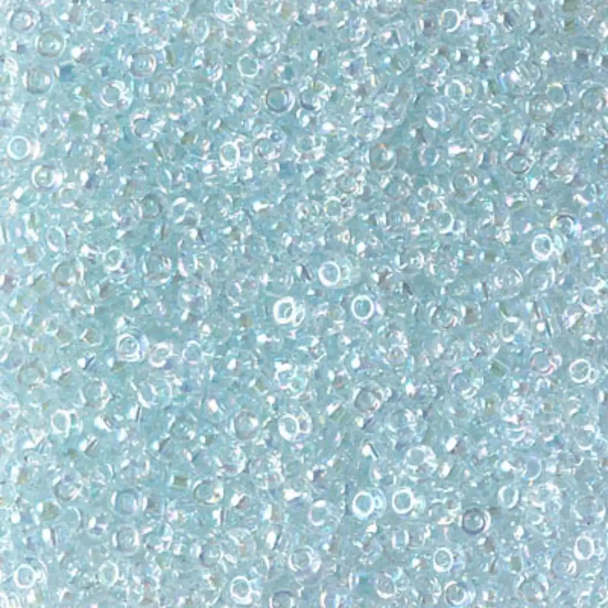 Miyuki 11/0 Seed Beads, 11-0269L, Light Ice Blue Lined Crystall AB, 10g