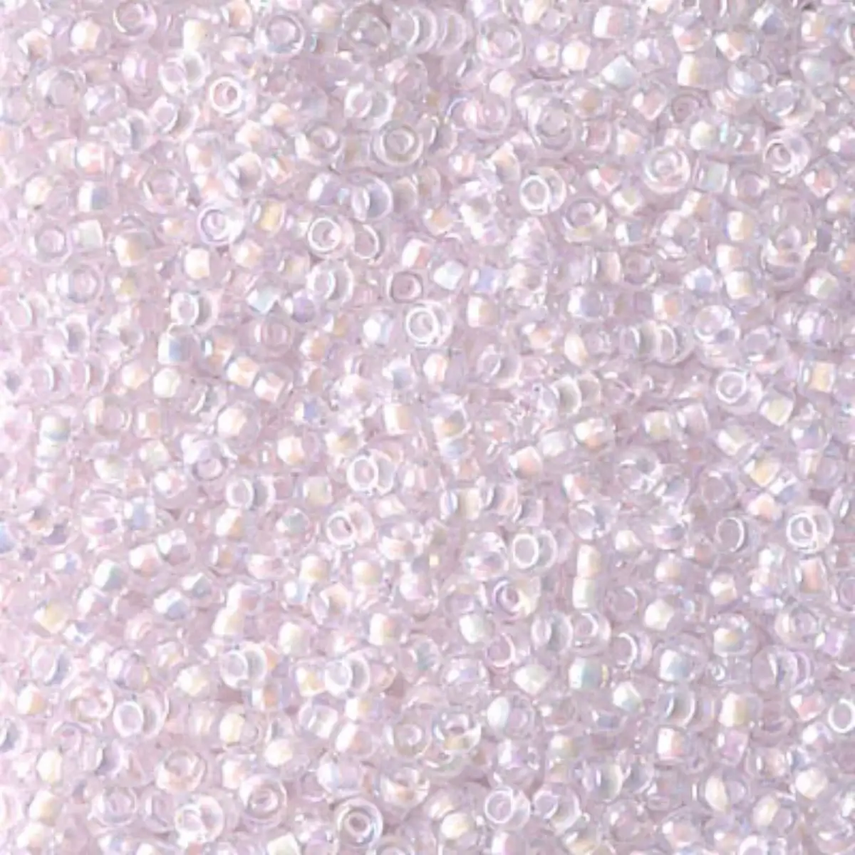 Miyuki 11/0 Seed Beads, 11-0272, Pink Lined Crystal AB, 10g