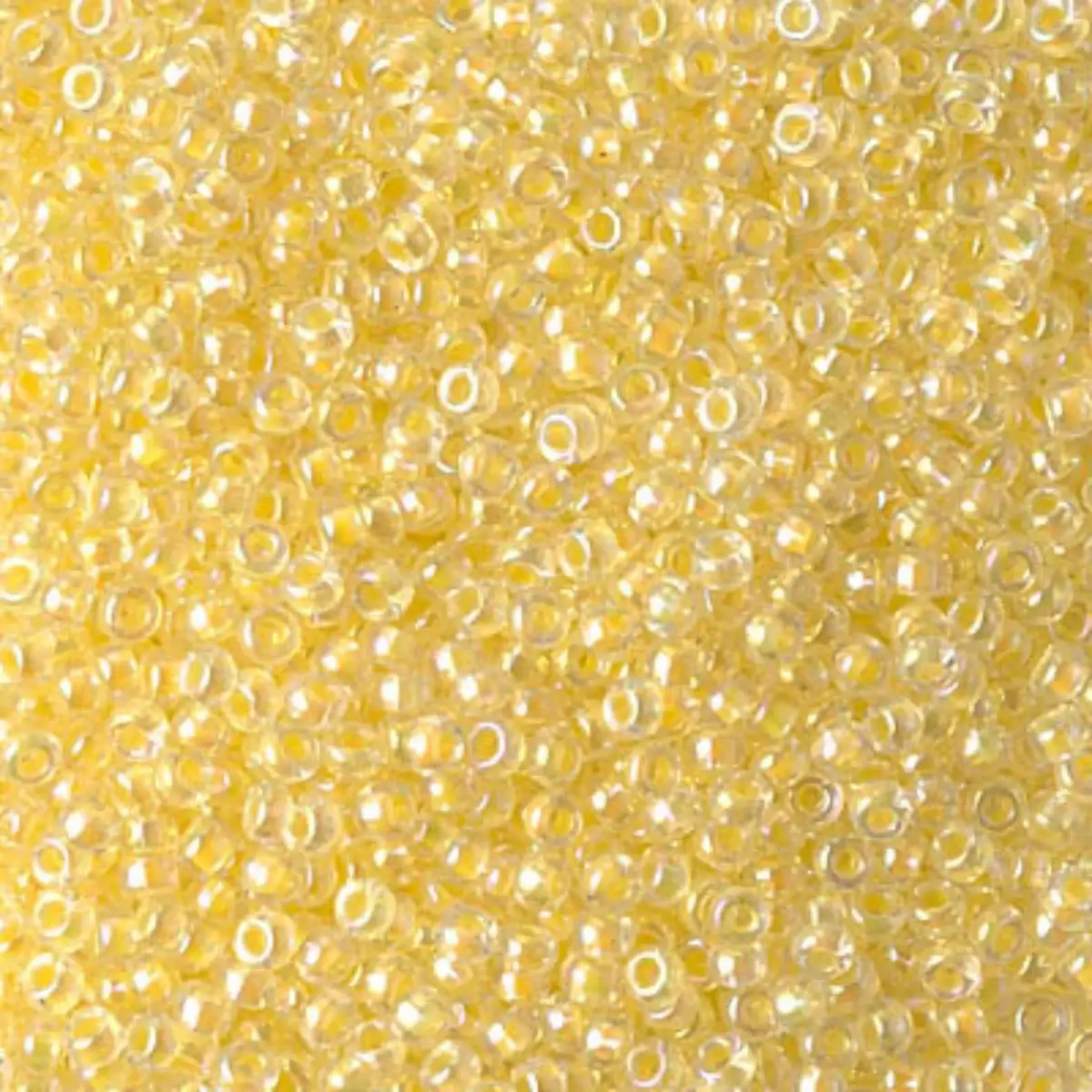 Miyuki 11/0 Seed Beads, 11-0273, Yellow Lined Crystal AB, 10g