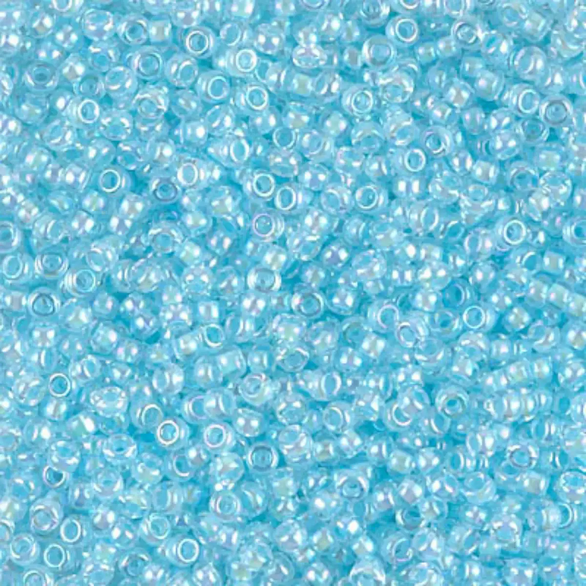 Miyuki 11/0 Seed Beads, 11-0278, Sky Blue Lined Crystal AB, 10g