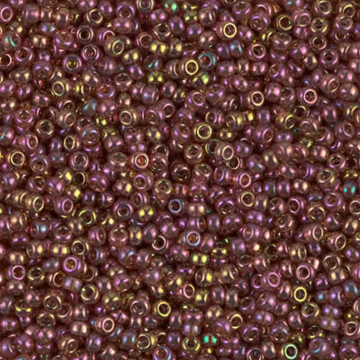 Miyuki 11/0 Seed Beads, 11-0301, Dark Topaz Rainbow Gold Luster, 10g