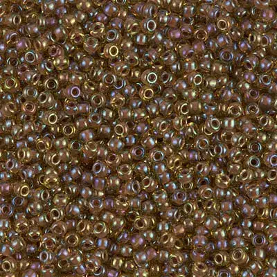 Miyuki 11/0 Seed Beads, 11-0379, Amethyst Lined Light Topaz, 10g