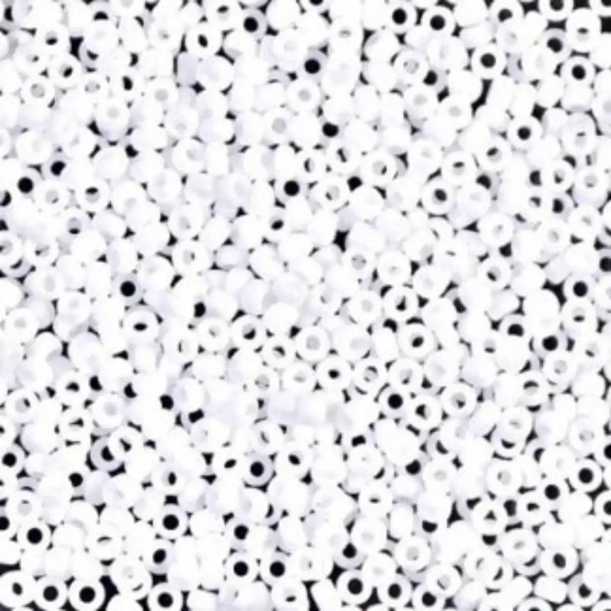 Miyuki 11/0 Seed Beads, 11-0402F, Matte White, 10g
