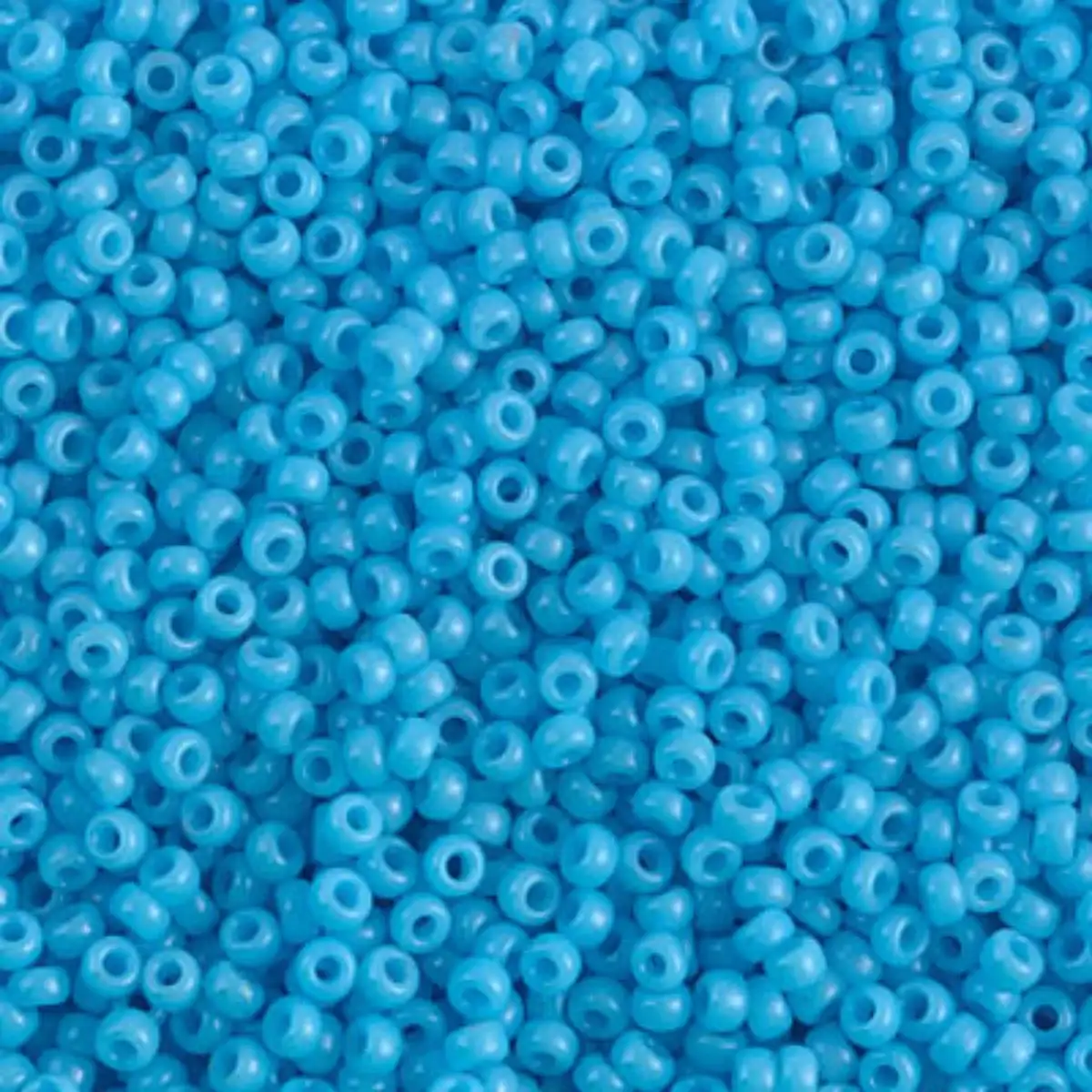 Miyuki 11/0 Seed Beads, 11-0413, Opaque Turquoise Blue, 10g