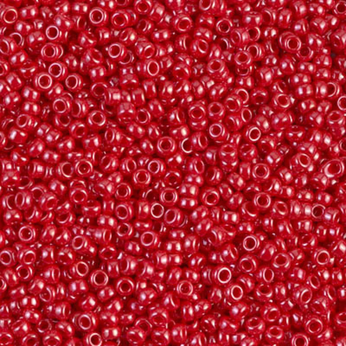 Miyuki 11/0 Seed Beads, 11-0426, Opaque Red Luster, 10g