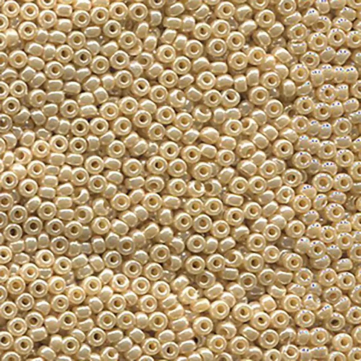 Miyuki 11/0 Seed Beads, 11-0442, Ivory Gold Luster, 10g