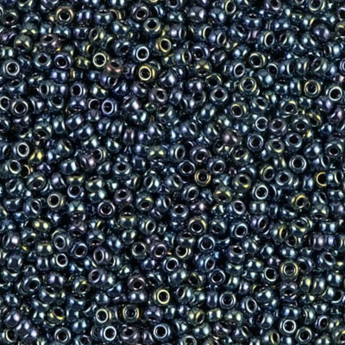 Miyuki 11/0 Seed Beads, 11-0456, Metallic Gunmetal Iris, 10g