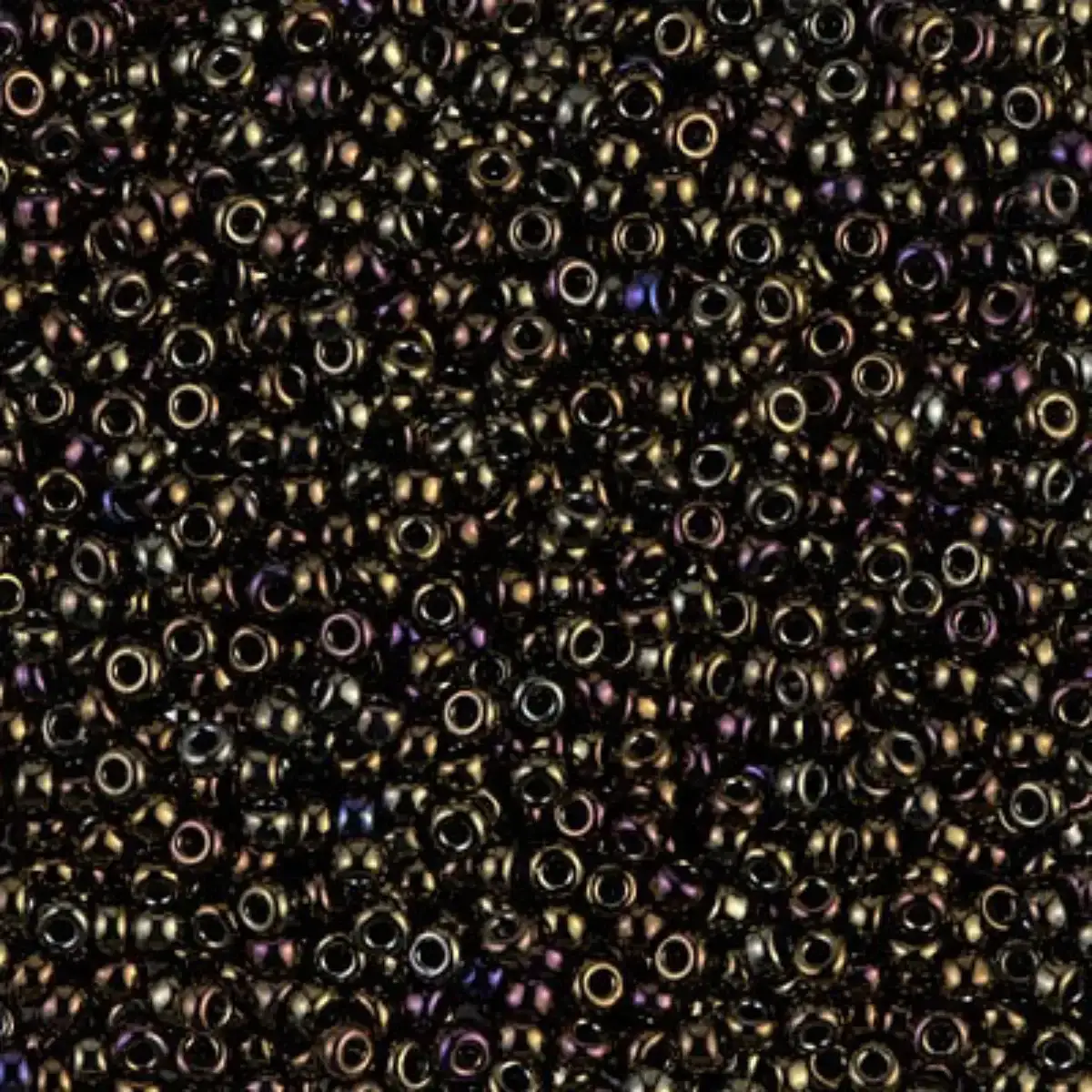 Miyuki 11/0 Seed Beads, 11-0458, Metallic Brown Iris, 10g