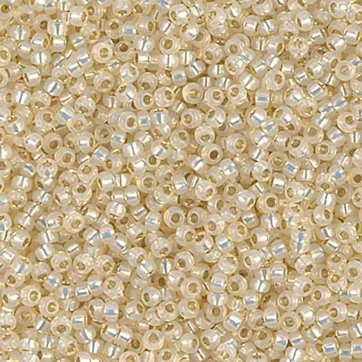 Miyuki 11/0 Seed Beads, 11-0577, Buttercream Silver Lined, 10g