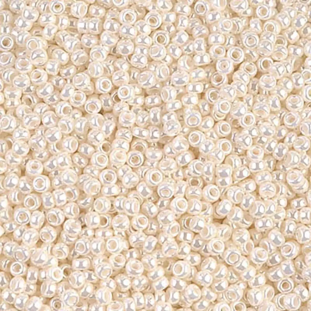 Miyuki 11/0 Seed Beads, 11-0592, Ivory Ceylon, 10g