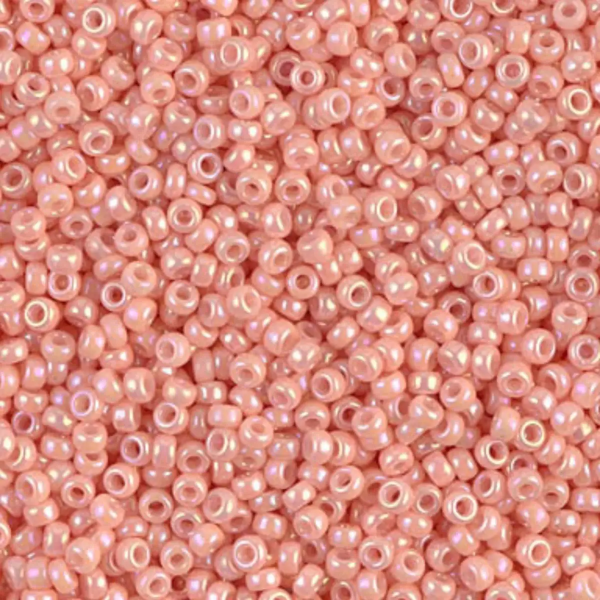 Miyuki 11/0 Seed Beads, 11-0596-1, Semi-Matte Opaque Salmon, 10g