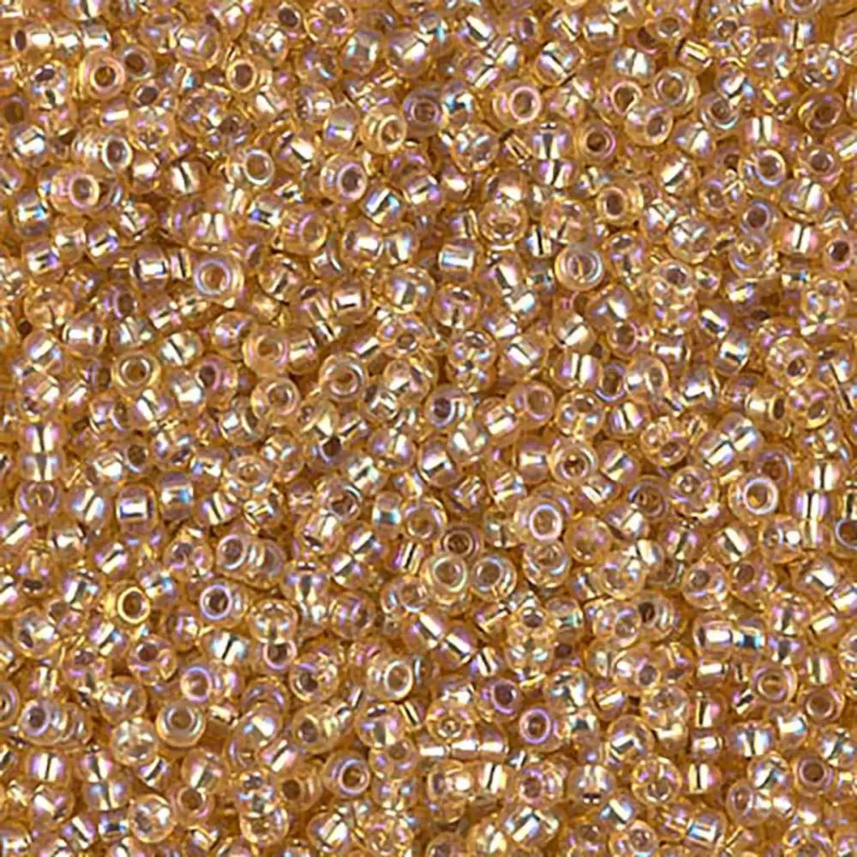 Miyuki 11/0 Seed Beads, 11-1003, Silver Lined Gold AB, 10g