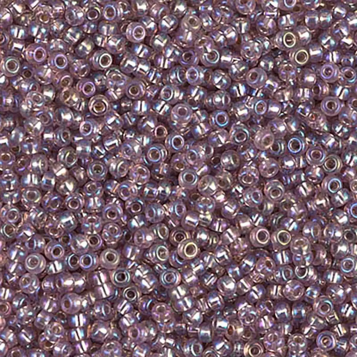 Miyuki 11/0 Seed Beads, 11-1012, Silver Lined Smoky Amethyst AB, 10g