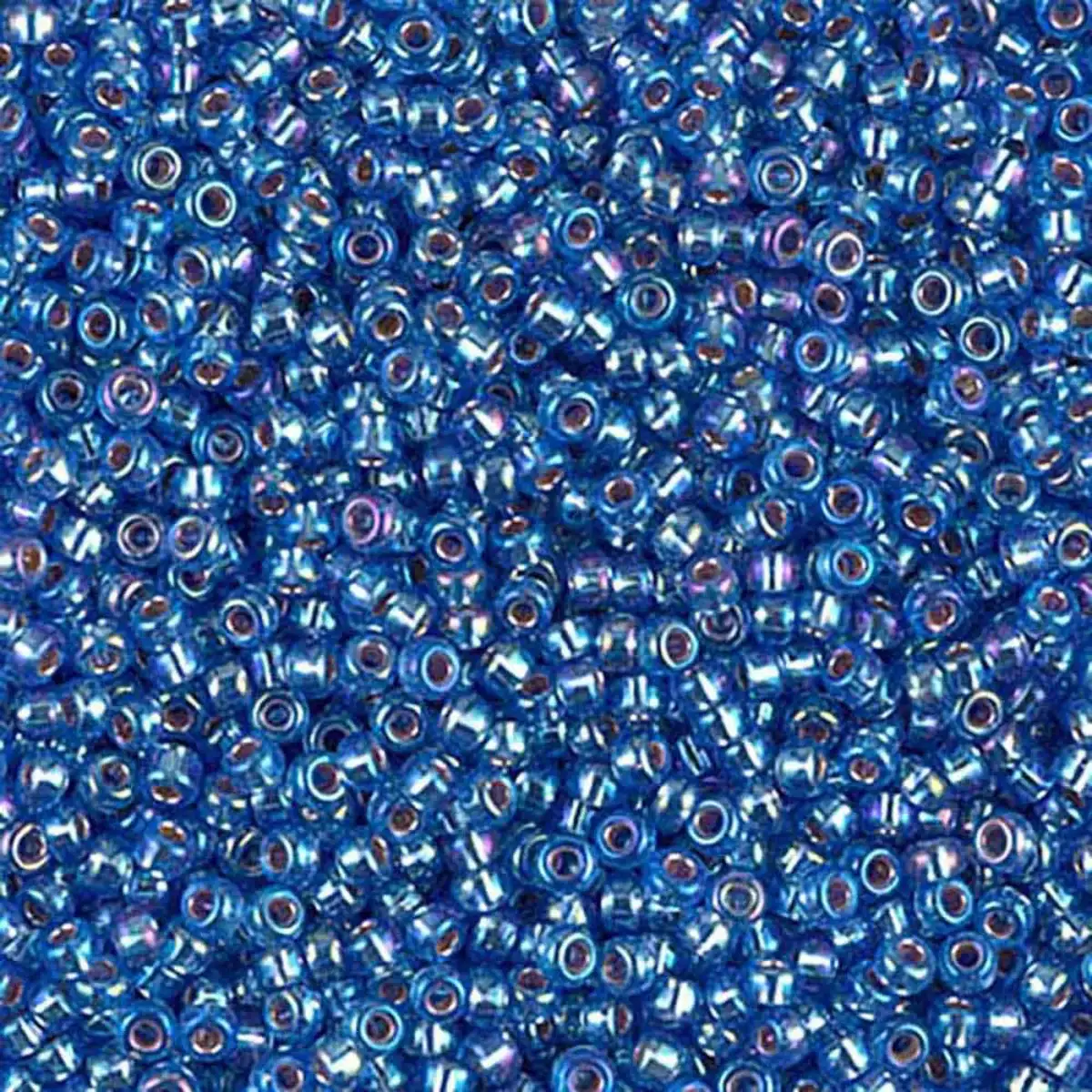 Miyuki 11/0 Seed Beads, 11-1019, Silver Lined Sapphire AB, 10g