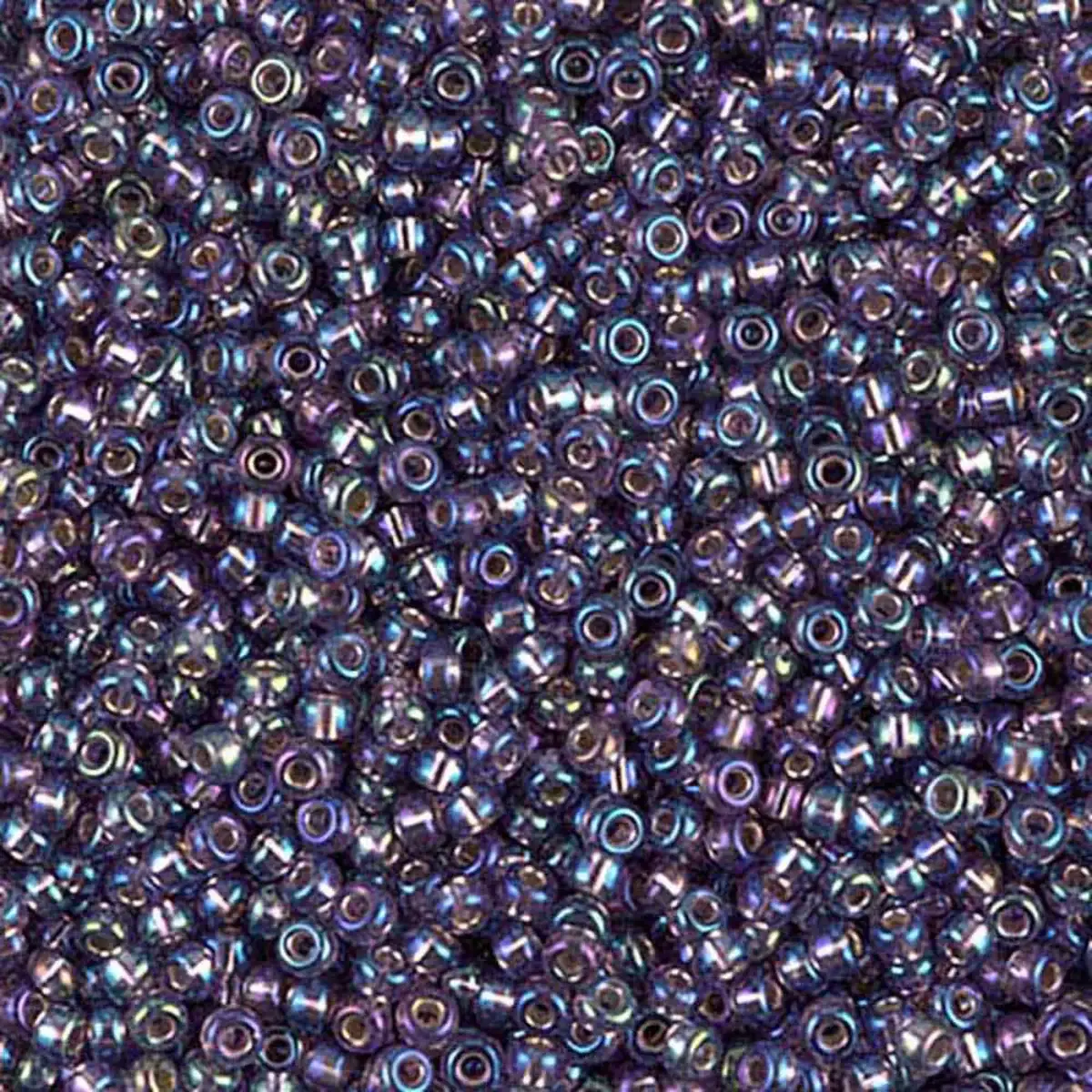 Miyuki 11/0 Seed Beads, 11-1024, Silver Lined Amethyst AB, 10g