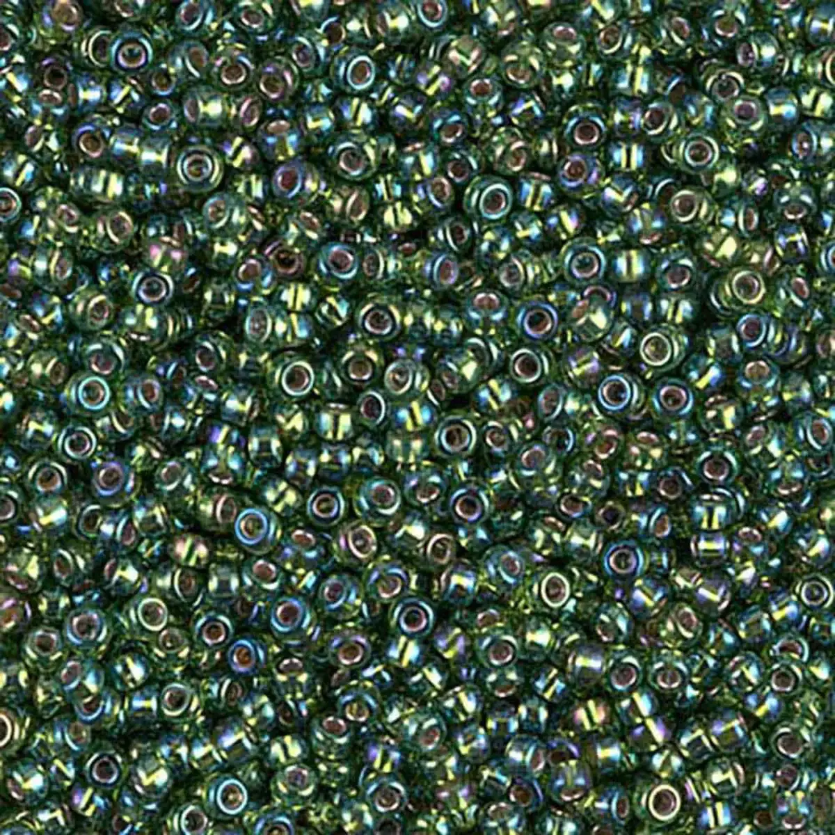 Miyuki 11/0 Seed Beads, 11-1026, Silver Lined Olive AB, 10g