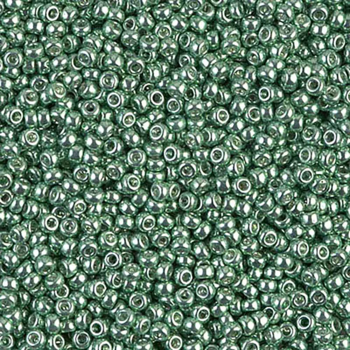 Miyuki 11/0 Seed Beads, 11-1074, Galvanized Green, 10g