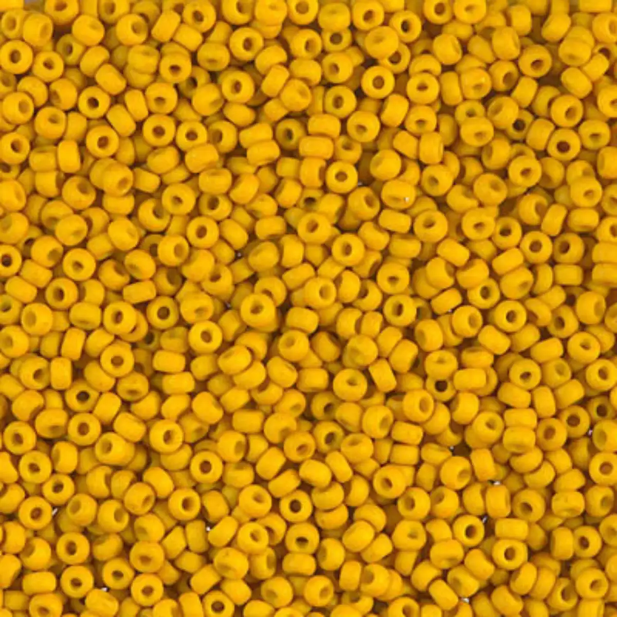 Miyuki 11/0 Seed Beads, 11-1233, Matte Opaque Mustard, 10g