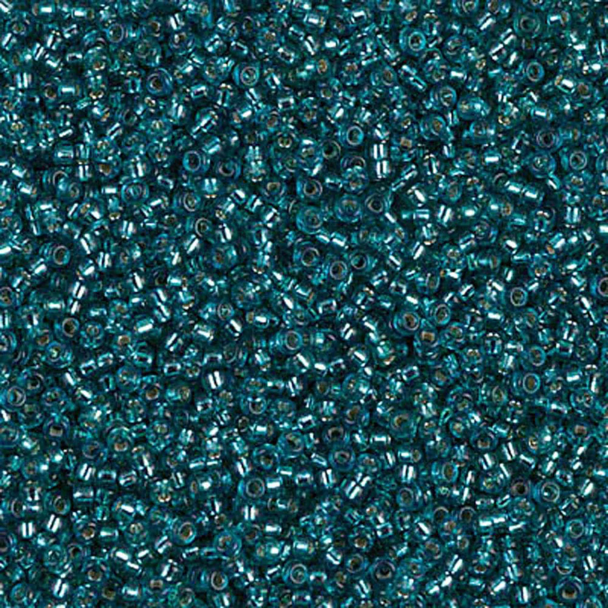 Miyuki 11/0 Seed Beads, 11-1424, Silver Lined Teal, 10g