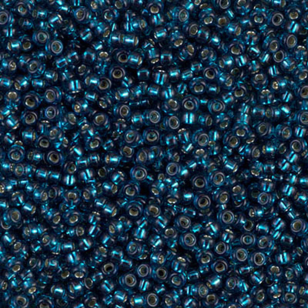 Miyuki 11/0 Seed Beads, 11-1425, Silver Lined Blue Zircon, 10g