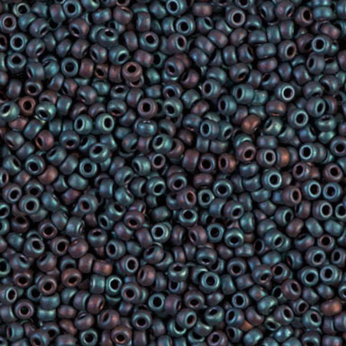 Miyuki 11/0 Seed Beads, 11-2018, Matte Metallic Purple Iris, 10g