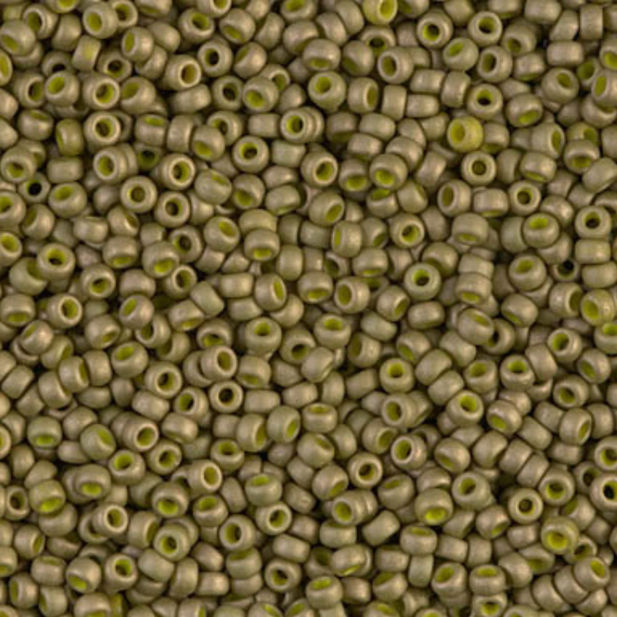 Miyuki 11/0 Seed Beads, 11-2032, Matte Opaque Golden Olive Luster, 10g