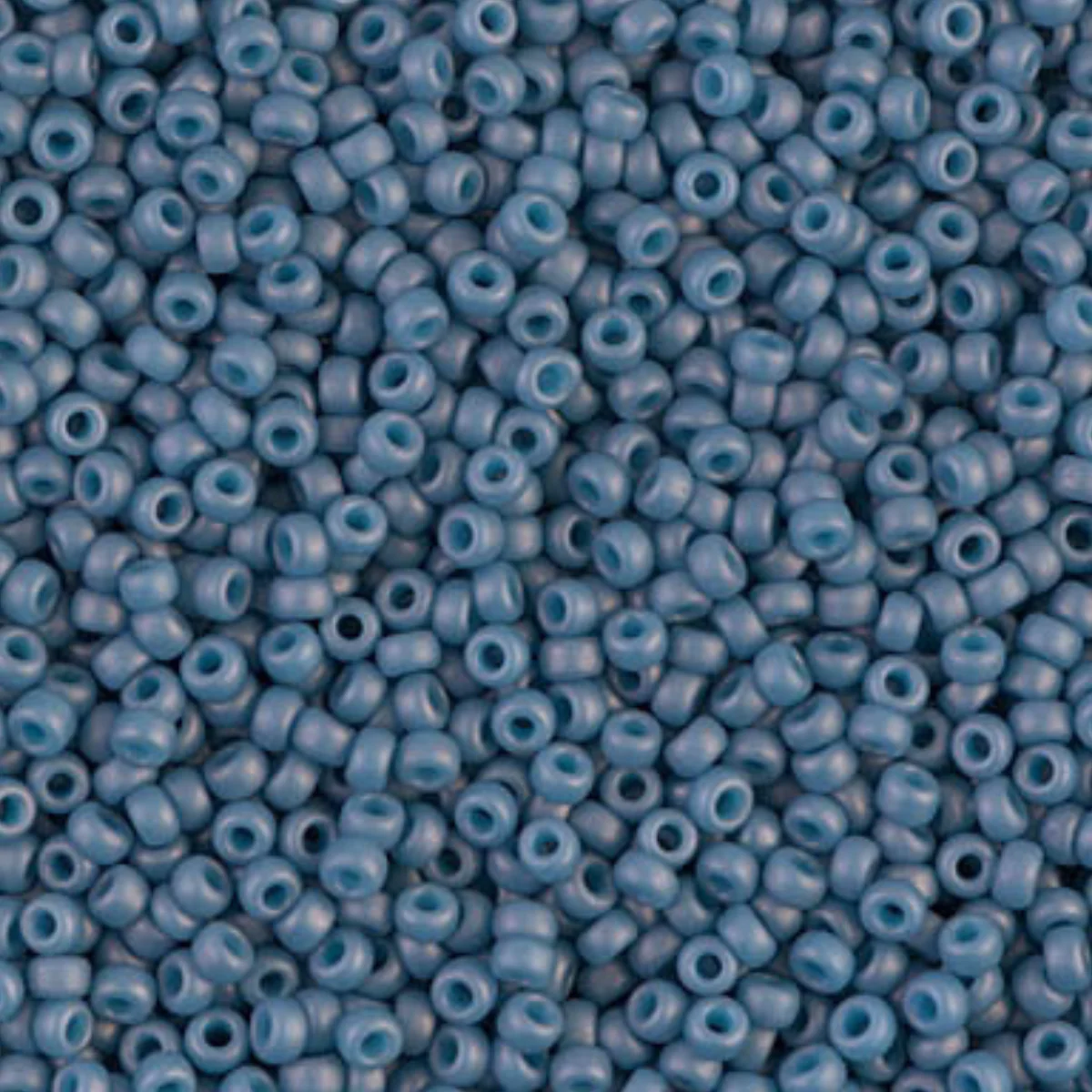 Miyuki 11/0 Seed Beads, 11-2038, Matte Stale Blue AB, 10g