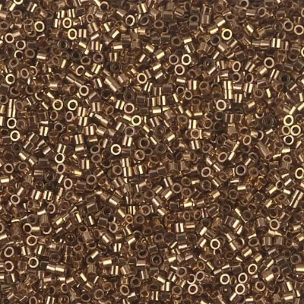 Miyuki 15/0 Delica beads, DBS-0022L, Metallic Light Bronze, 5 grams