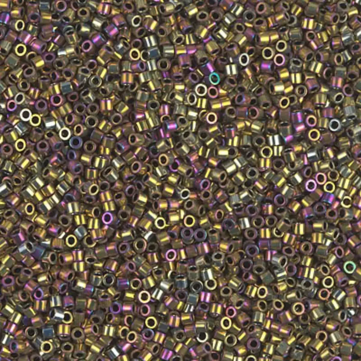 Miyuki 15/0 Delica beads, DBS-0029, Metallic Gold Iris, 7 grams