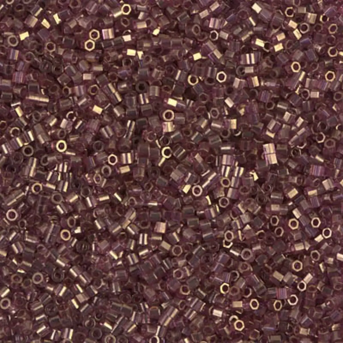 Miyuki 15/0 Delica beads, DBS-0108, Gold Luster Amethyst, 7 grams