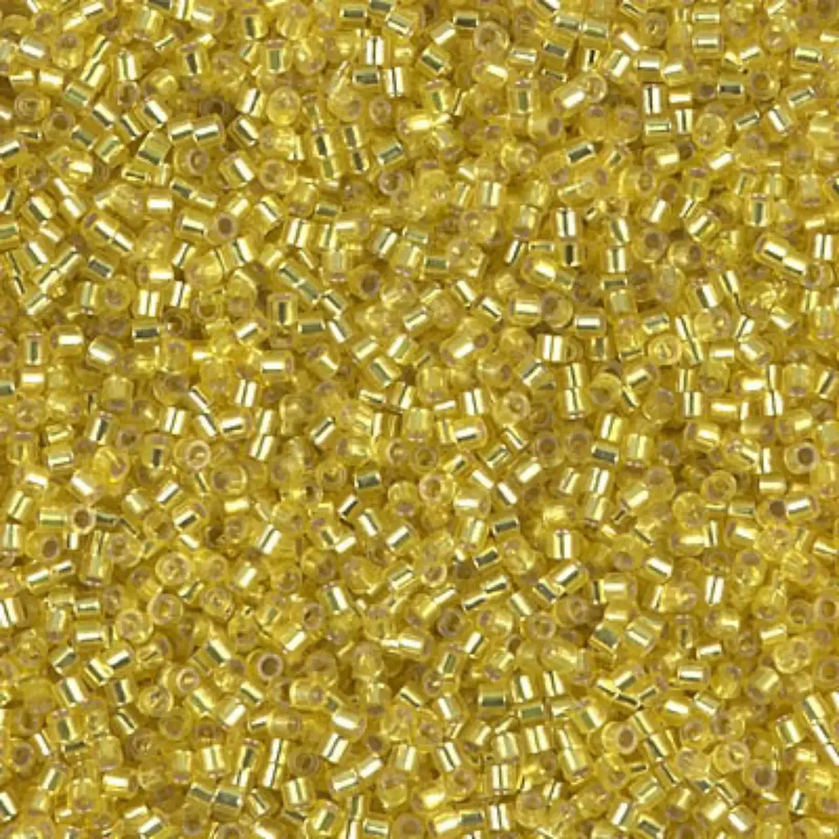 Miyuki 15/0 Delica Beads, DBS-0145, Silver Lined Yellow, 7 grams